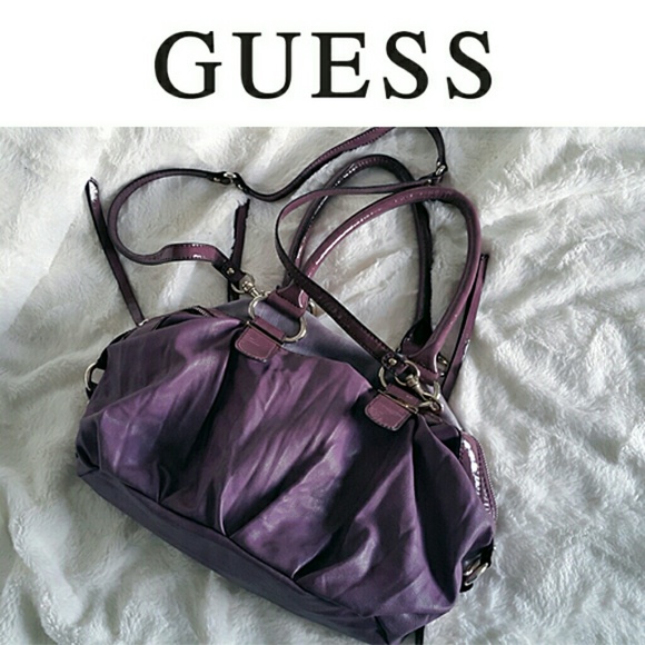 *Like-New* Violet G by Guess Emblem Handbag - Picture 2 of 7